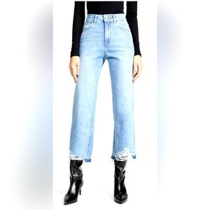 DL1961 Hepburn high rise wide leg Jean